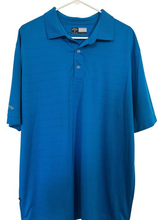 Callaway Other - Callaway Opti-Dri Men's Striped‎ Golf Polo Shirt Blue Size XL